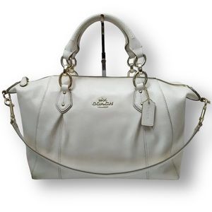 Coach White Satchel Bag